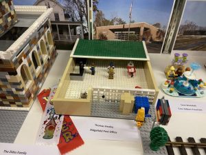 LEGO sculptures of buildings