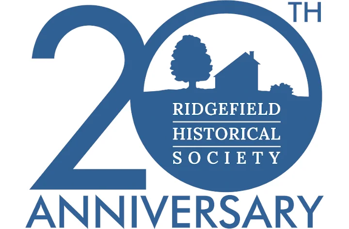 Ridgefield Historical Society's 20th anniversary logo