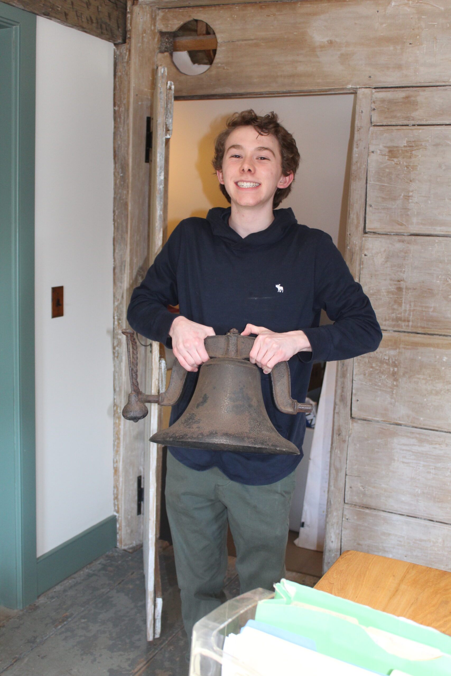 That School Bell Weighs 50 Pounds!