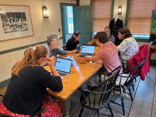 The Scott House, headquarters of the Ridgefield Historical Society was a buzz this summer with thirteen summer interns working on projects including Battle of Ridgefield and Civil War Research and our Oral History Project.